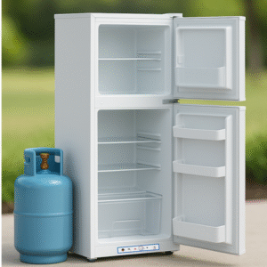 Nevera a Gas Green Mark  Gn-Glp 275 Litros – Doble Puerta, Ecológica y sin Electricidad